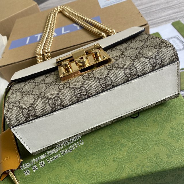 Gucci新款包包 古馳經典款女包 Gucci小號GG鑰匙鎖封口滑動鏈條包 409487  ydg3078